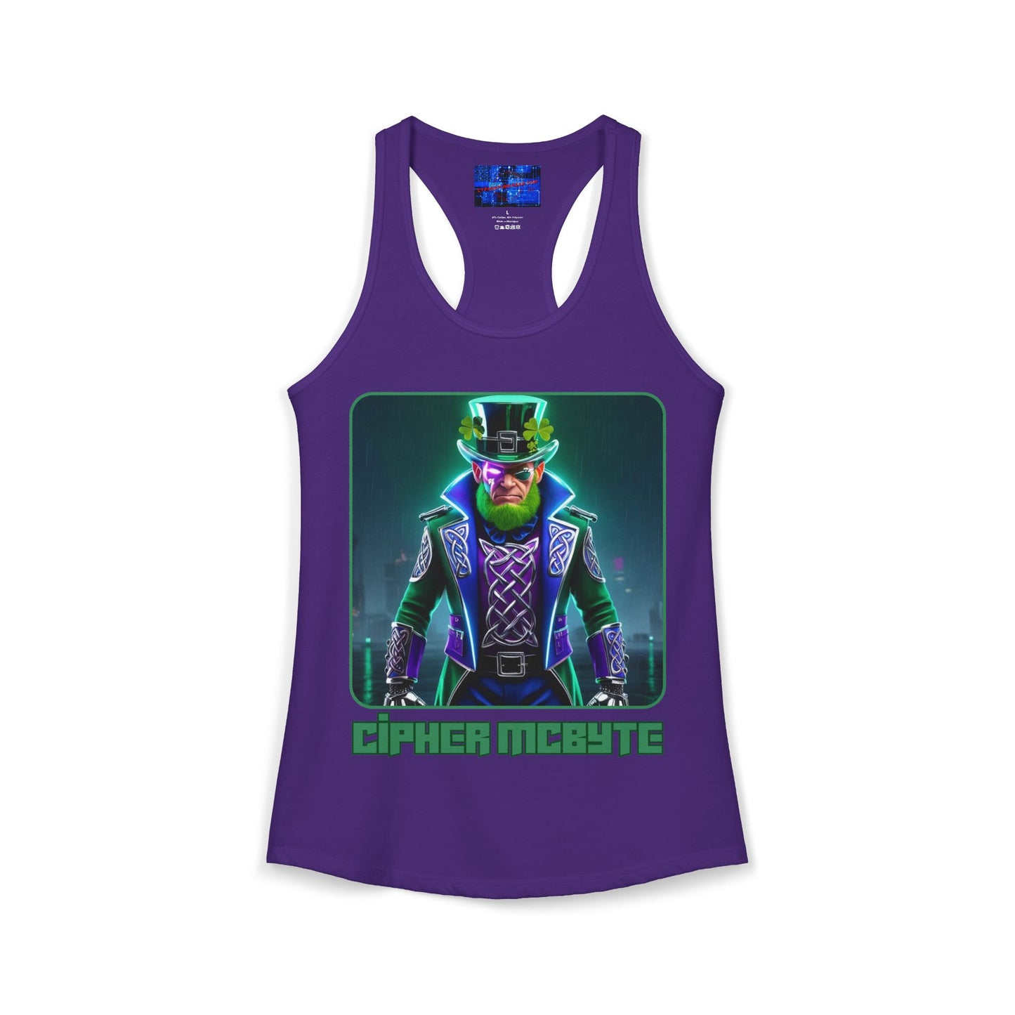 Cipher McByte Women's Racerback Tank Top by cypherpunkgear.com