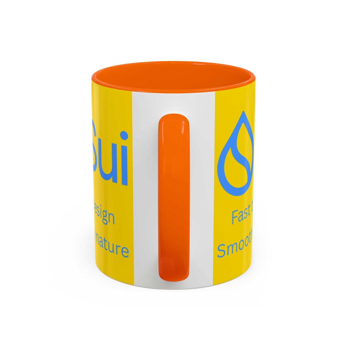 SUI Yellow Accent Mug by cypherpunkgear.com
