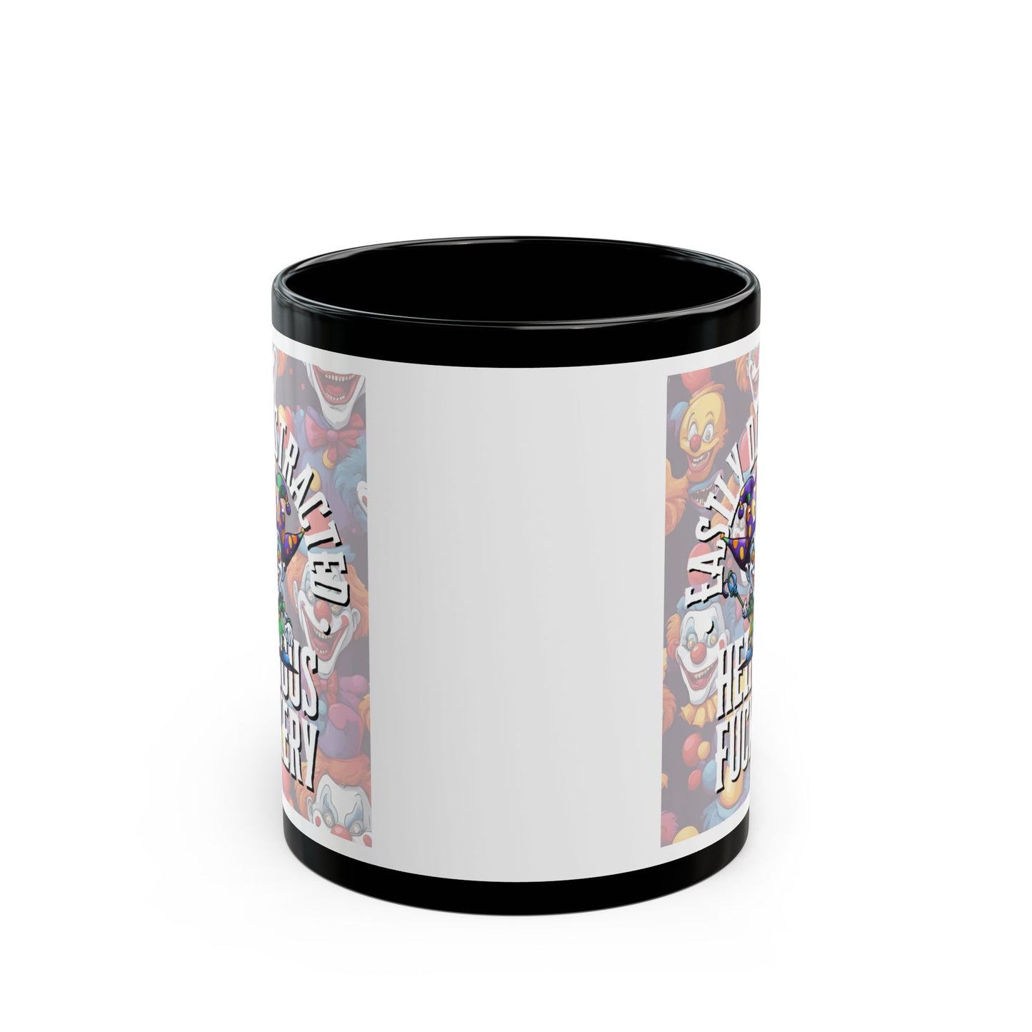 Easily Distracted by Heinous Fuckery Little Jinx White Mug by cypherpunkgear.com
