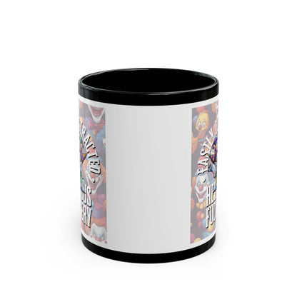 Easily Distracted by Heinous Fuckery Little Jinx White Mug by cypherpunkgear.com