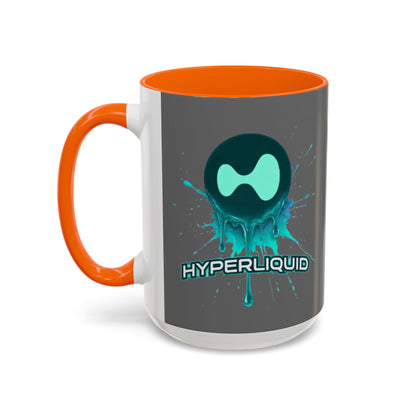 HYPE Drip Grey Accent Mug by cypherpunkgear.com