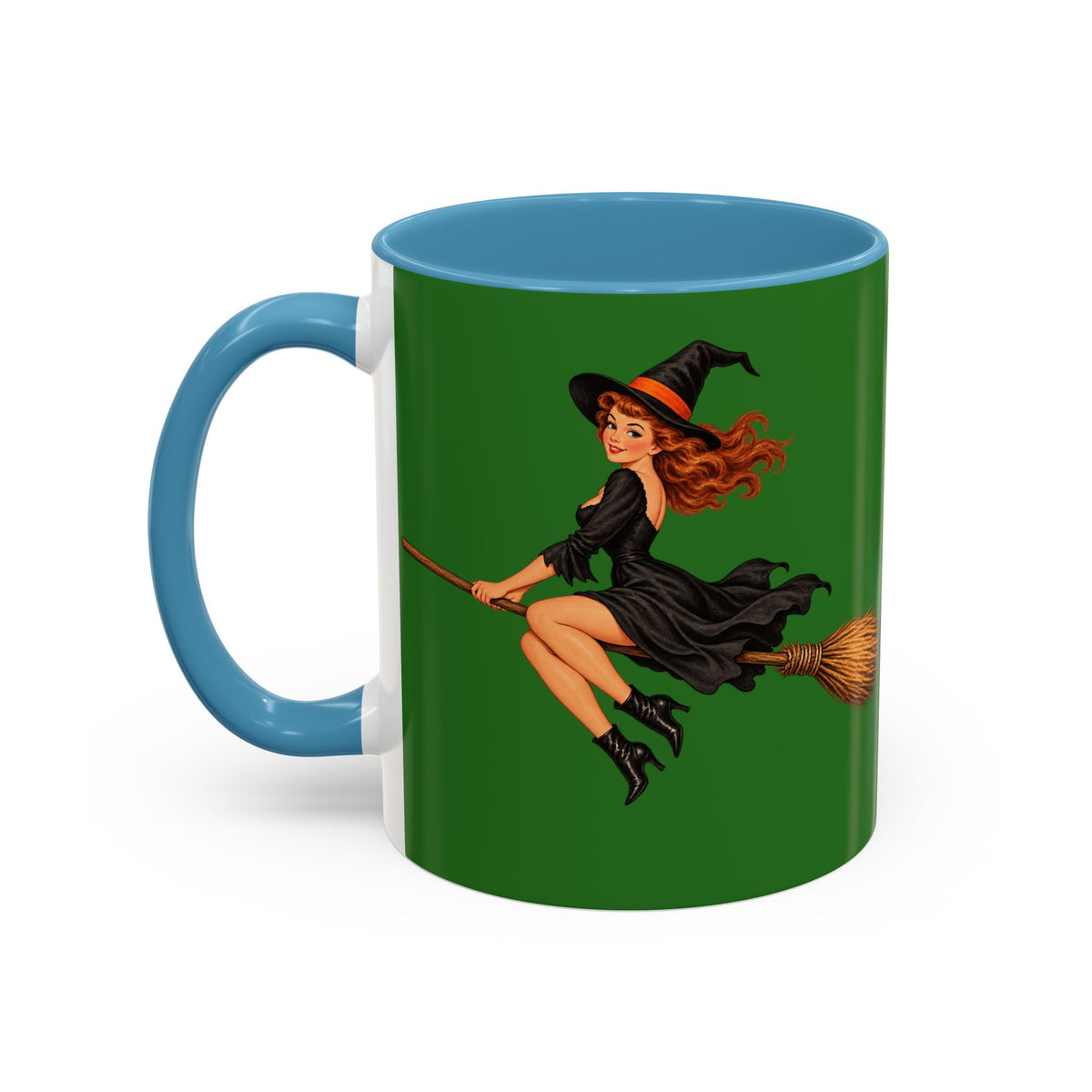 Hazel Hex Green Accent Mug by CreepyCrafts.boo