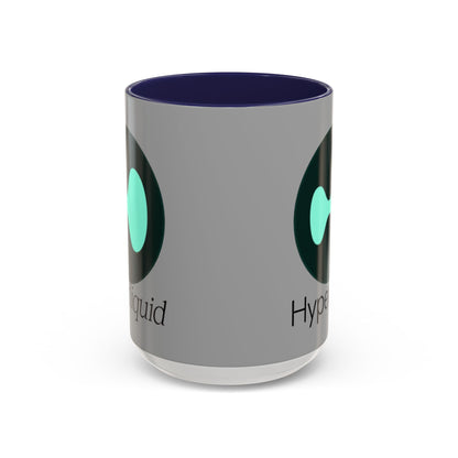 Hyperliquid Black font Grey Accent Mug by cypherpunkgear.com