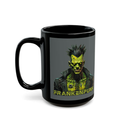 Frankenpunk Grey Mug by CreepyCrafts.boo