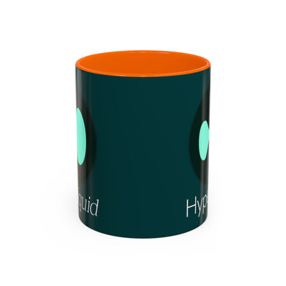 Hyperliquid White font Dark Hyperliquid Accent Mug by cypherpunkgear.com