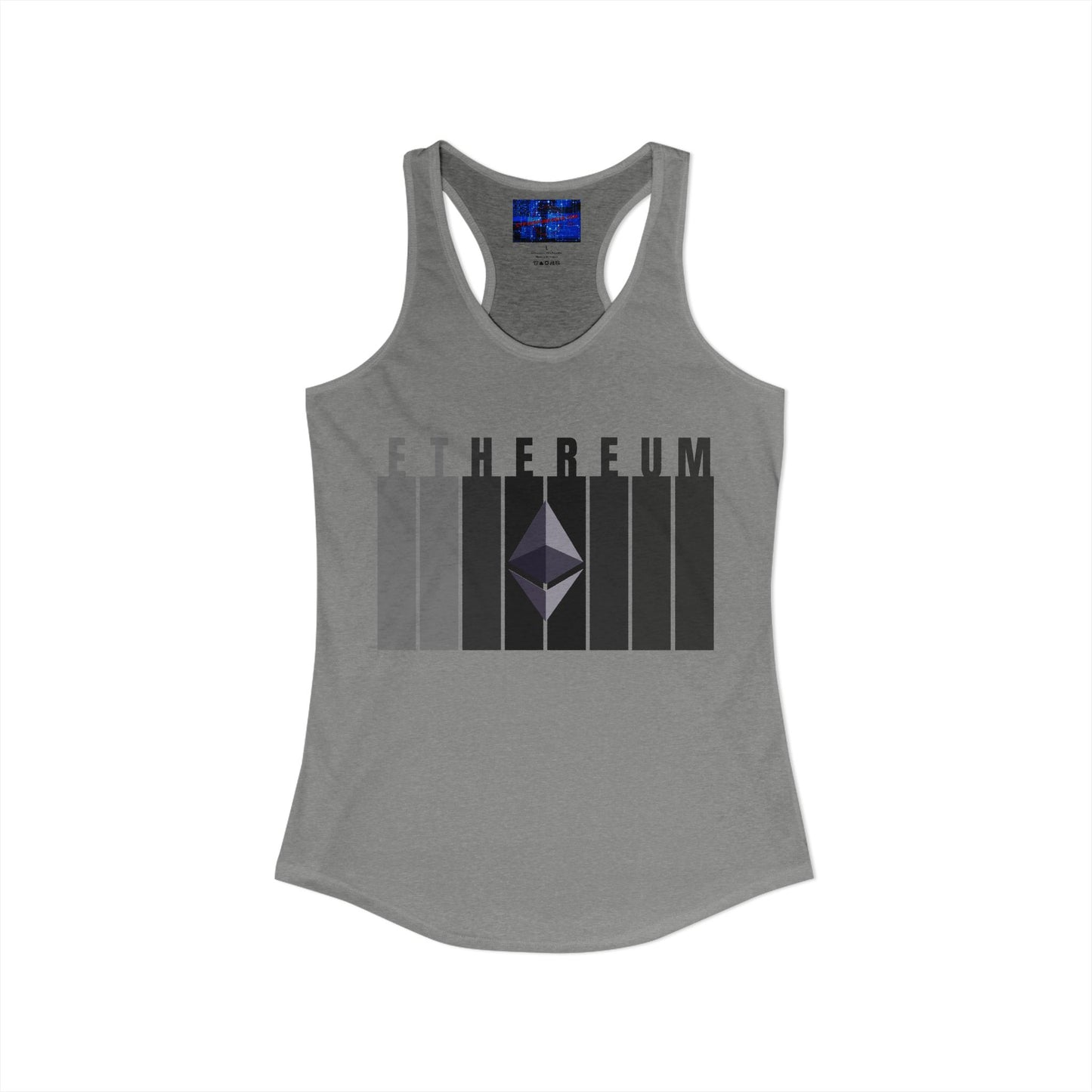 Ethereum (ETH) Women's Racerback Tank Top by cypherpunkgear.com