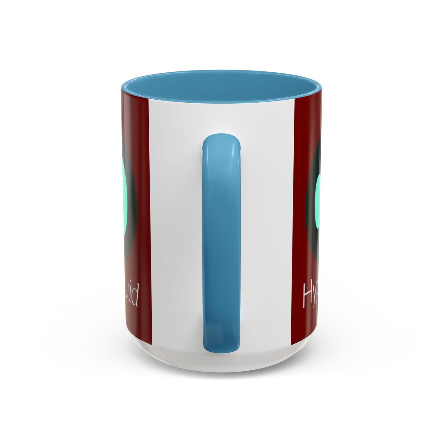 Hyperliquid White font Red Accent Mug by cypherpunkgear.com