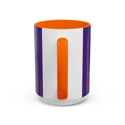 Is it Halloween yet? Dark Purple Accent Mug by CreepyCrafts.boo
