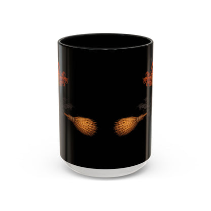 Hazel Hex Black Accent Mug by CreepyCrafts.boo