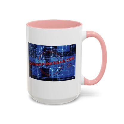 Cypherpunkgear.com logo Accent Mug by cypherpunkgear.com