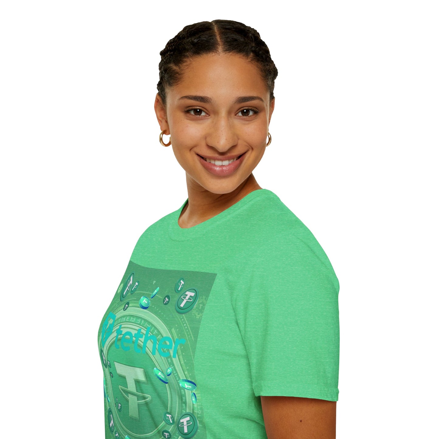 Tether Dark colors Unisex T-Shirt by cypherpunkgear.com