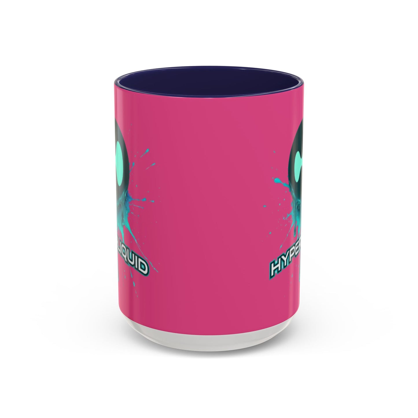 HYPE Drip Pink Accent Mug by cypherpunkgear.com