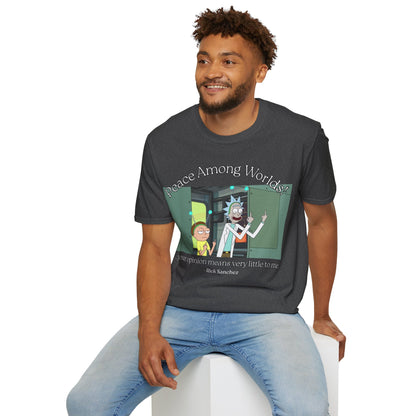 Peace Among Worlds! Dark colors Unisex T-Shirt by cypherpunkgear.com