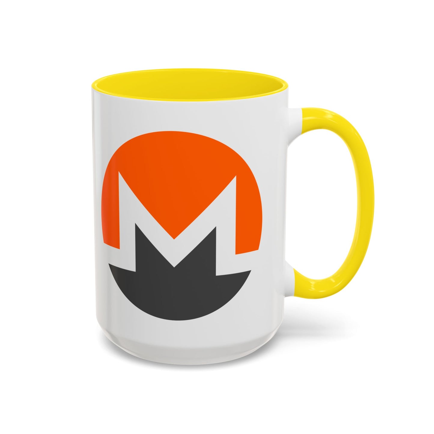 Monero (XMR) White Accent Mug by cypherpunkgear.com