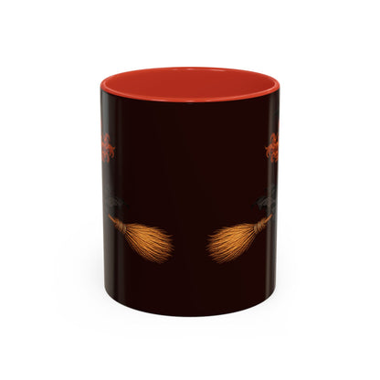 Hazel Hex Brown Accent Mug by CreepyCrafts.boo