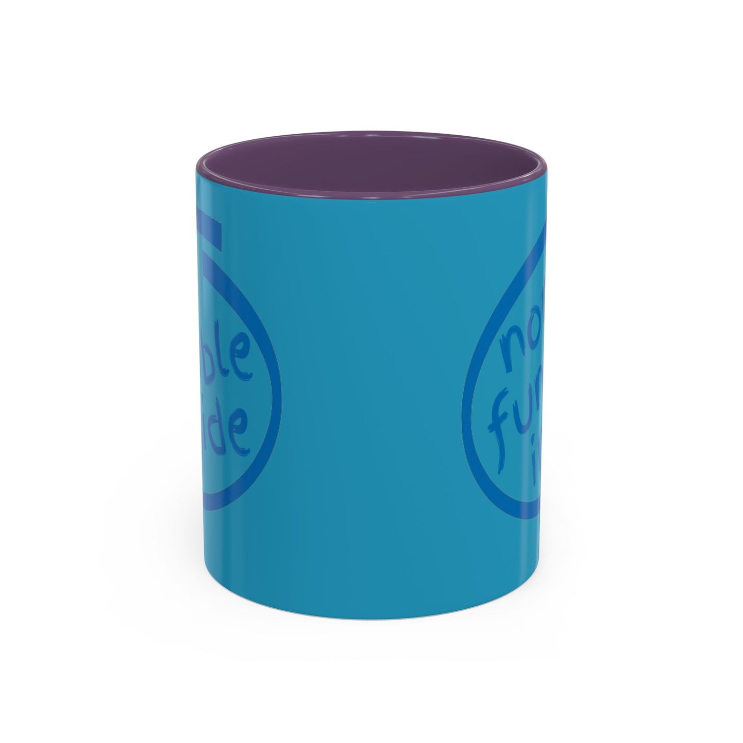 Non-Fungible Inside Turquoise Accent Mug by cypherpunkgear.com