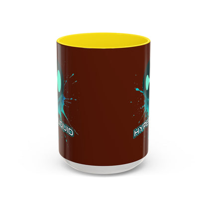 HYPE Drip Brown Accent Mug by cypherpunkgear.com
