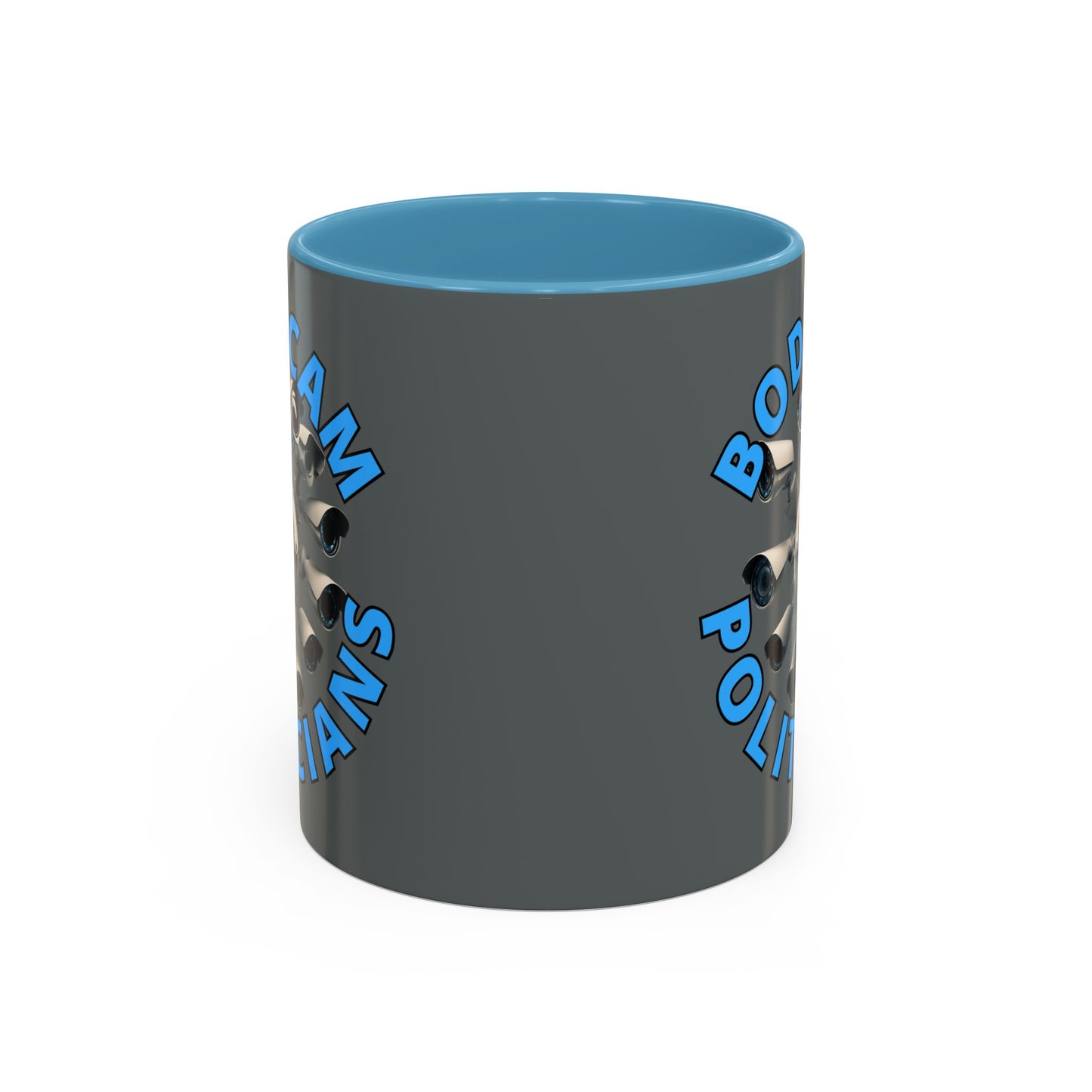 Bodycam the Politicians Cameras Grey Accent Mug by cypherpunkgear.com