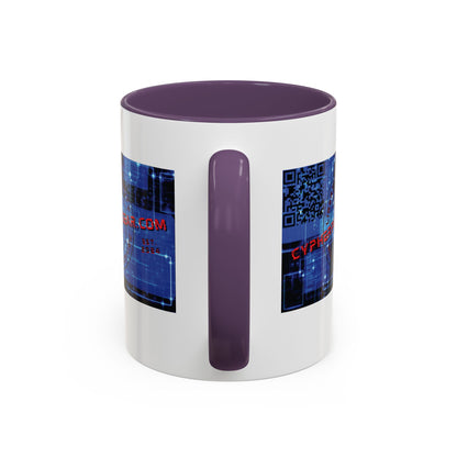Cypherpunkgear.com logo Accent Mug by cypherpunkgear.com
