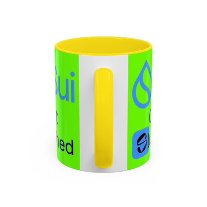Sui: Get Slushed Green Accent Mug by cypherpunkgear.com