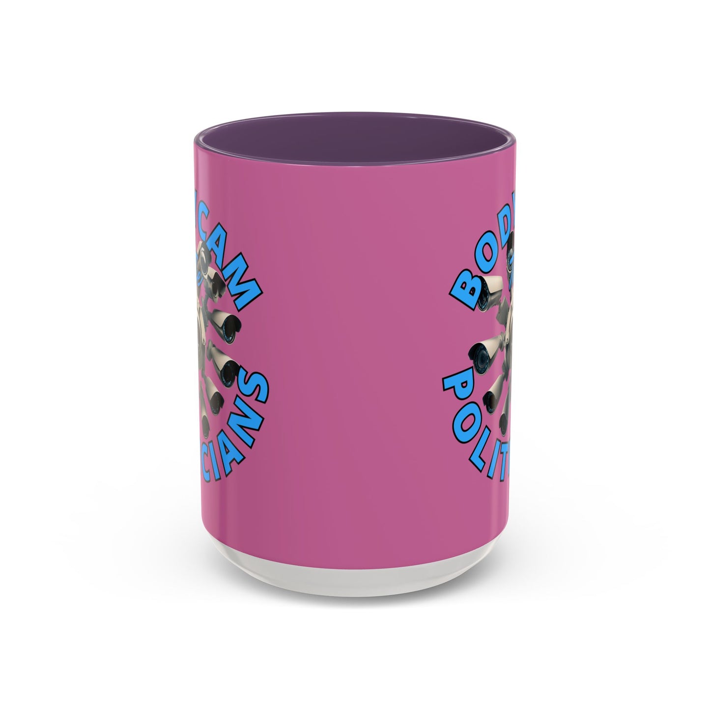 Bodycam the Politicians Cameras Pink Accent Mug by cypherpunkgear.com