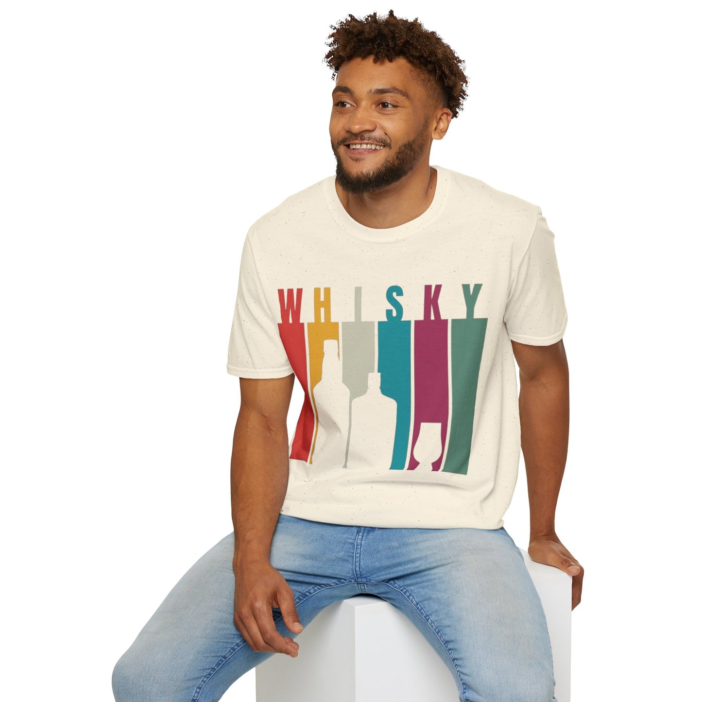 Whisky spelled without an 'e' Light colors Unisex T-Shirt by cypherpunkgear.com