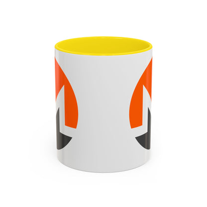 Monero (XMR) White Accent Mug by cypherpunkgear.com