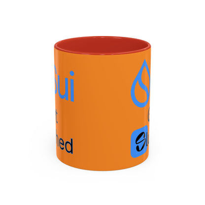 Sui: Get Slushed Orange Accent Mug by cypherpunkgear.com