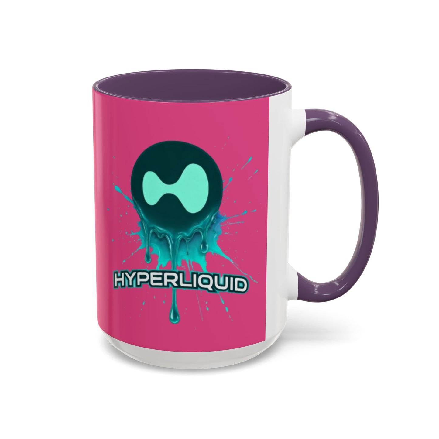 HYPE Drip Pink Accent Mug by cypherpunkgear.com