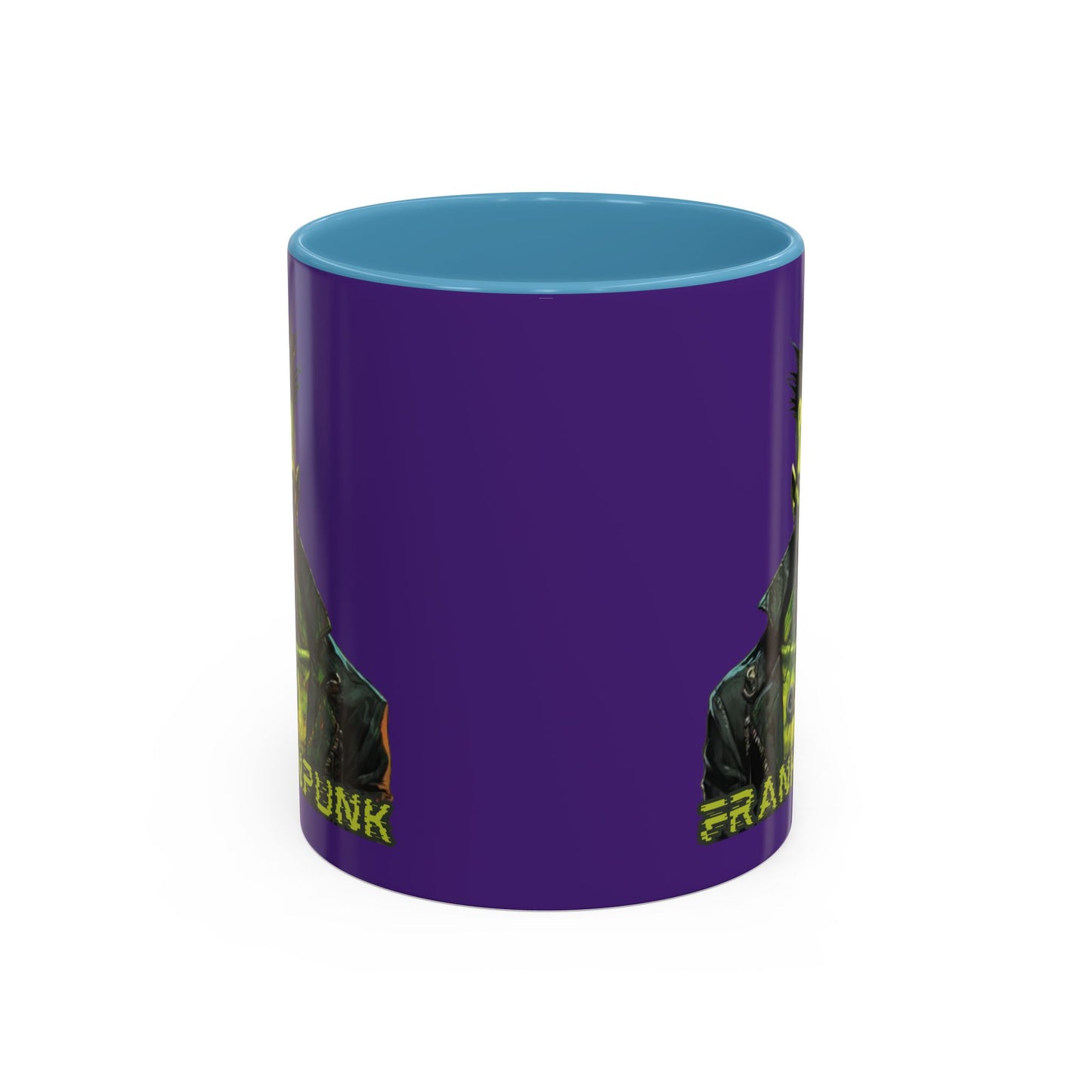 Frankenpunk Purple Accent Mug by CreepyCrafts.boo
