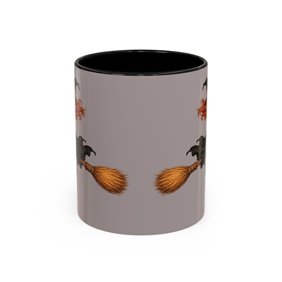 Hazel Hex Grey Accent Mug by CreepyCrafts.boo