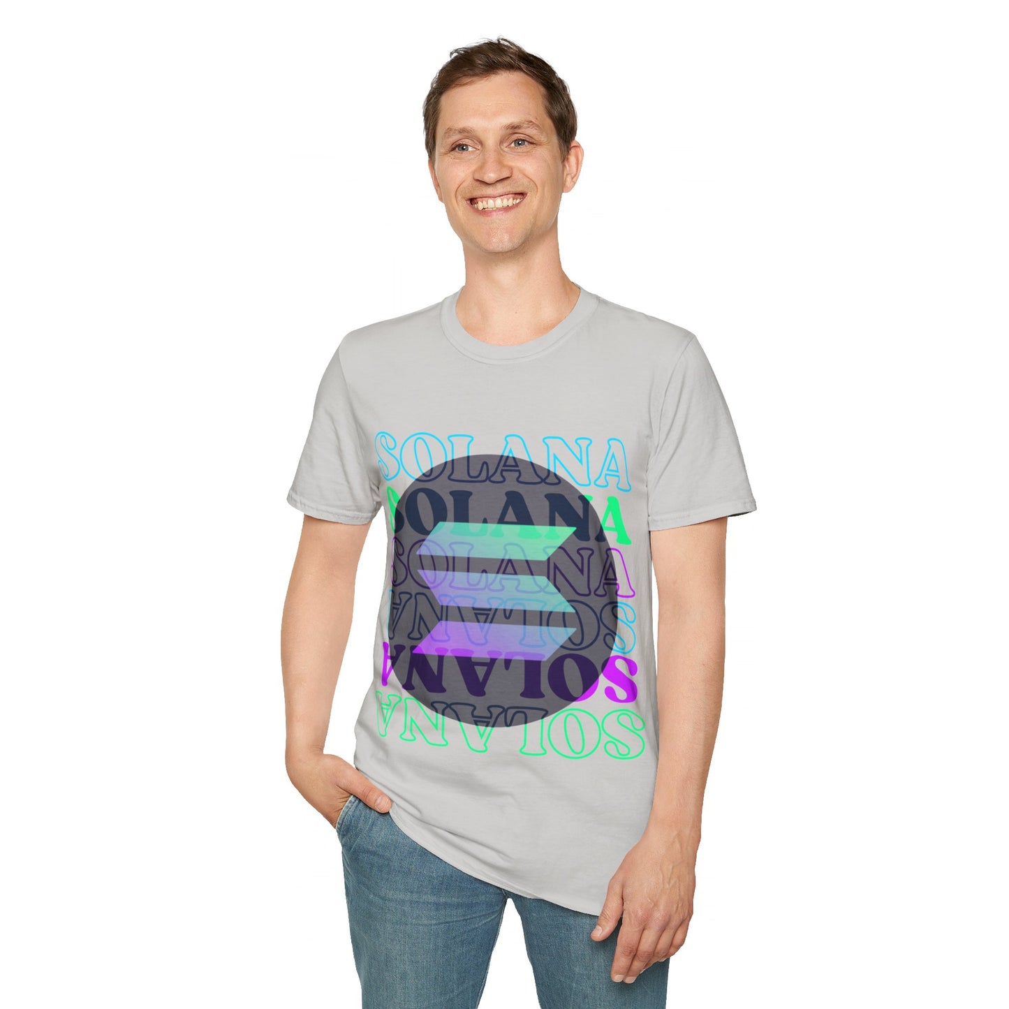 Solana Solana Solana (SOL) LTcolors Unisex T-Shirt by cypherpunkgear