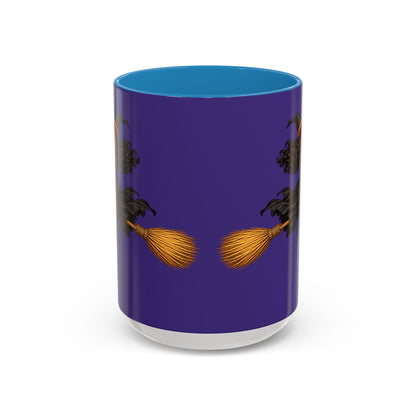 Velvet Vex Purple Accent Mug by CreepyCrafts.boo
