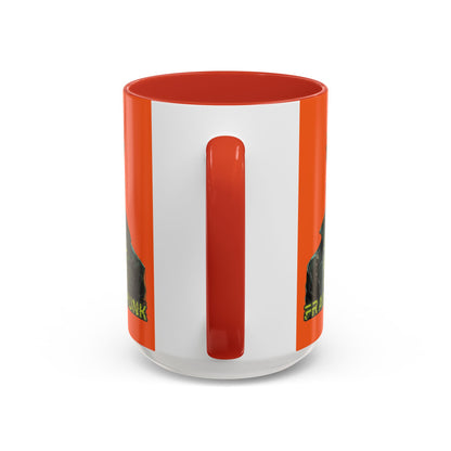 Frankenpunk Orange Accent Mug by CreepyCrafts.boo