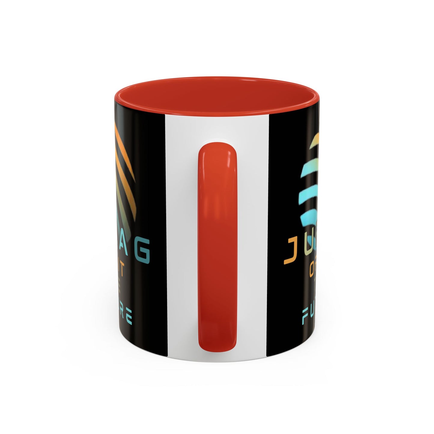 Jupiter (JUP) Orbit the Future Black Accent Mug by cypherpunkgear.com