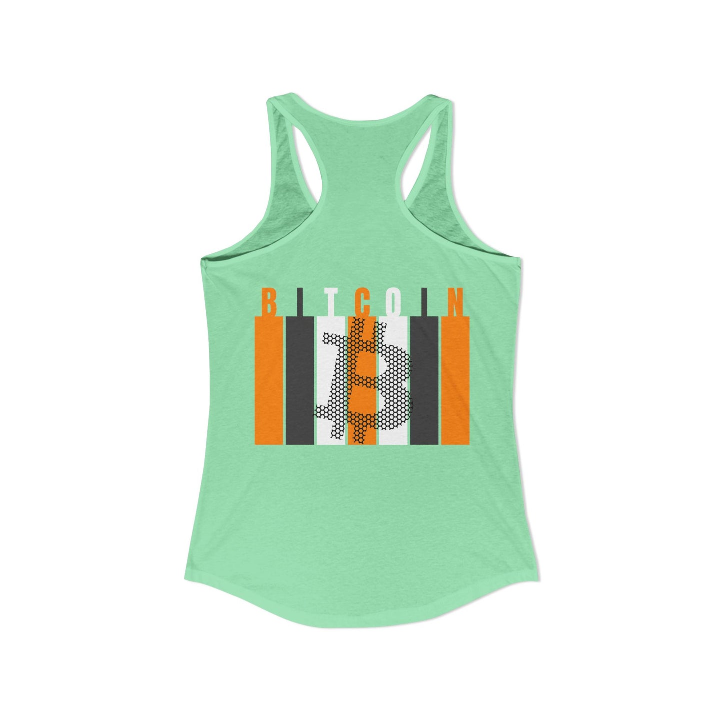 2-sided, Bitcoin (BTC) Decentralized Freedom Women's Racerback Tank Top by cypherpunkgear.com