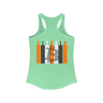 2-sided, Bitcoin (BTC) Decentralized Freedom Women's Racerback Tank Top by cypherpunkgear.com