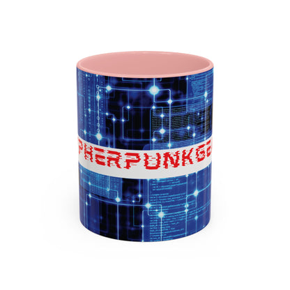 Cypherpunkgear logo Accent Mug by cypherpunkgear