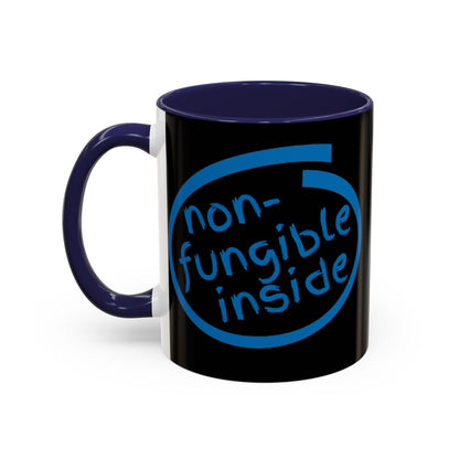 Non-Fungible Inside Black Accent Mug by cypherpunkgear.com