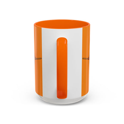 Velvet Vex Orange Accent Mug by CreepyCrafts.boo