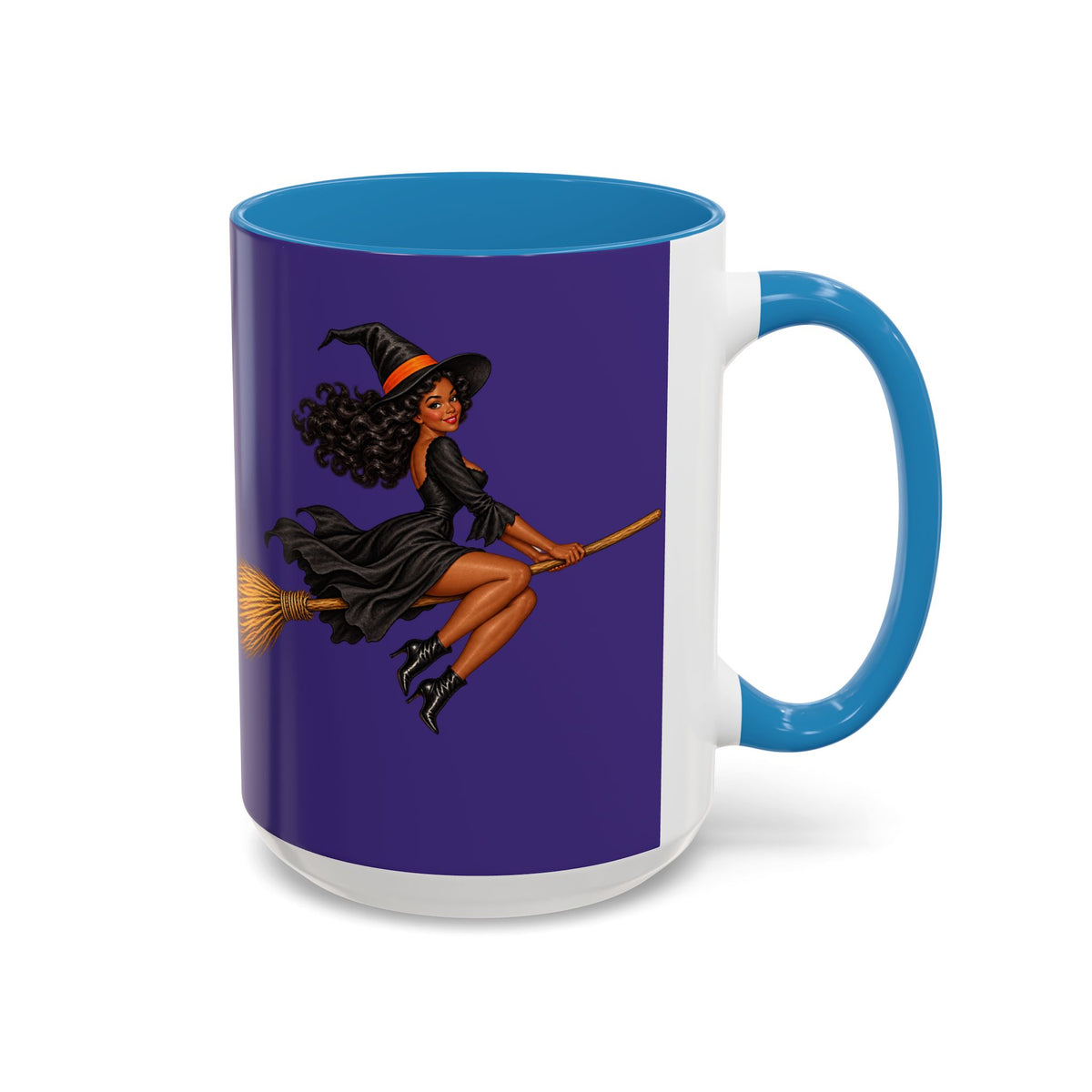 Velvet Vex Purple Accent Mug by CreepyCrafts.boo