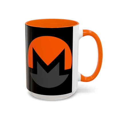 Monero (XMR) Black Accent Mug by cypherpunkgear.com