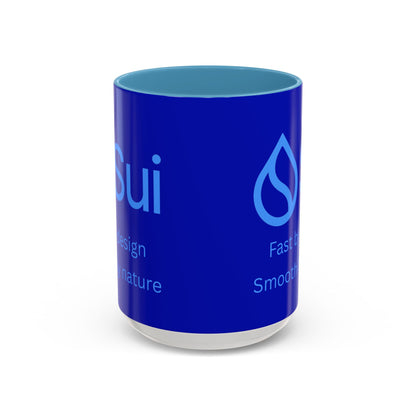 SUI Dark Blue Accent Mug by cypherpunkgear.com