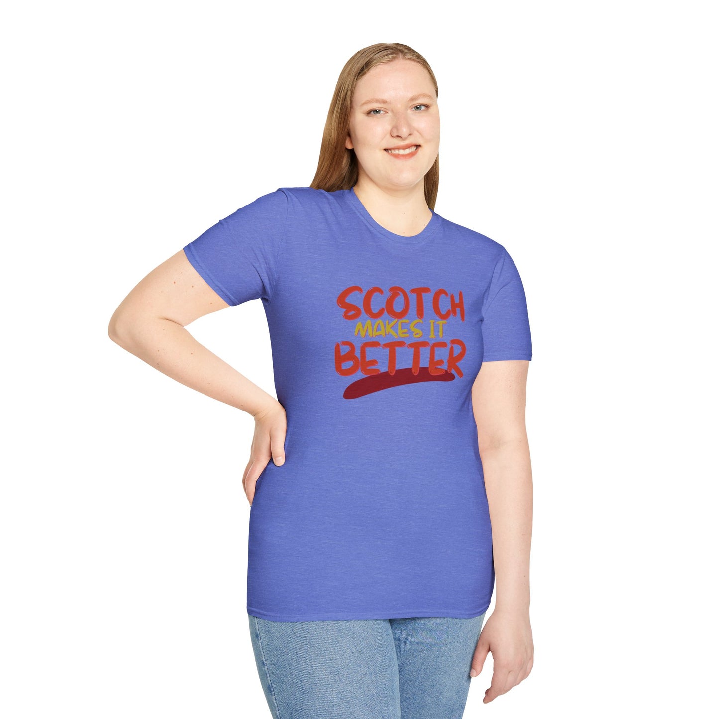 Scotch makes it better Dark colors Unisex T-Shirt by cypherpunkgear.com