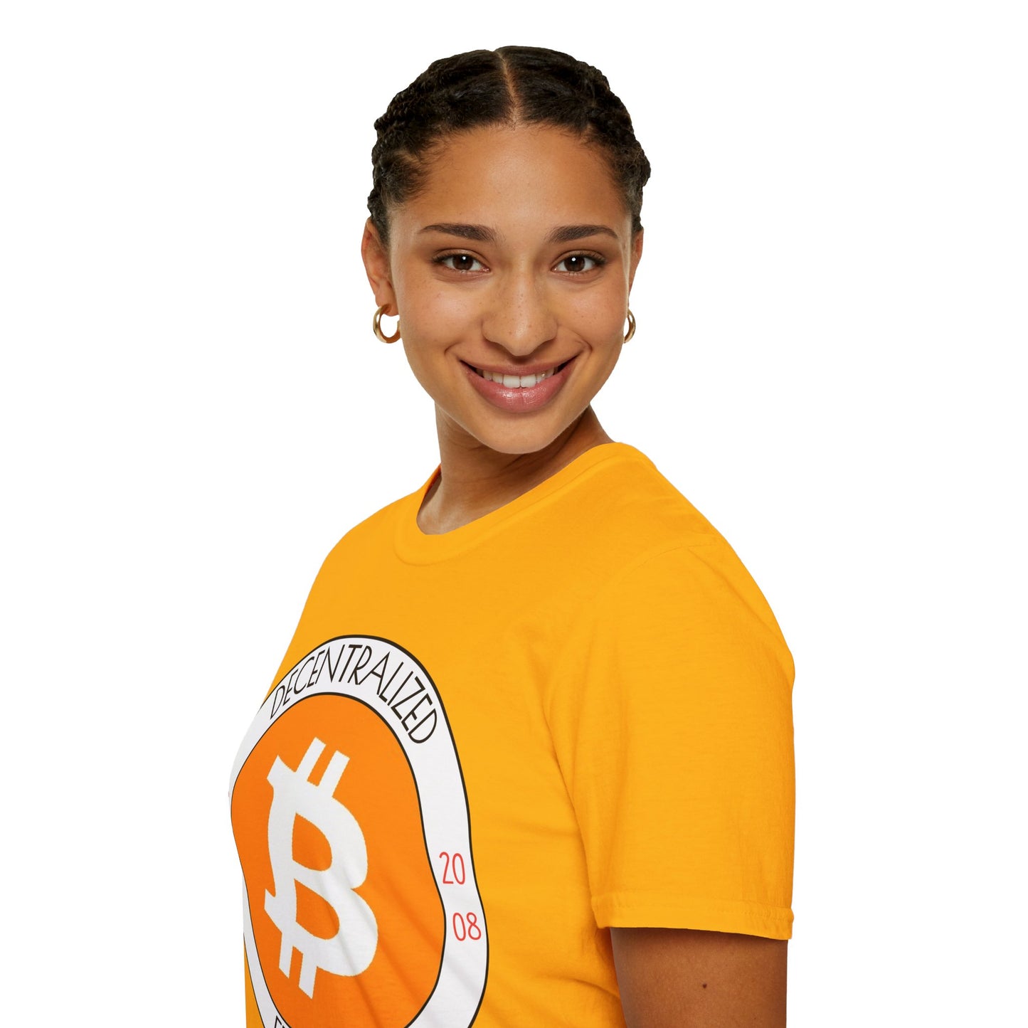 Bitcoin Decentralized Freedom LTcolors Unisex T-Shirt by cypherpunkgear