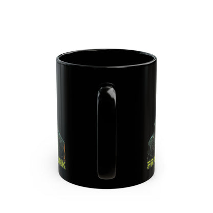 Frankenpunk Black Mug by cypherpunkgear