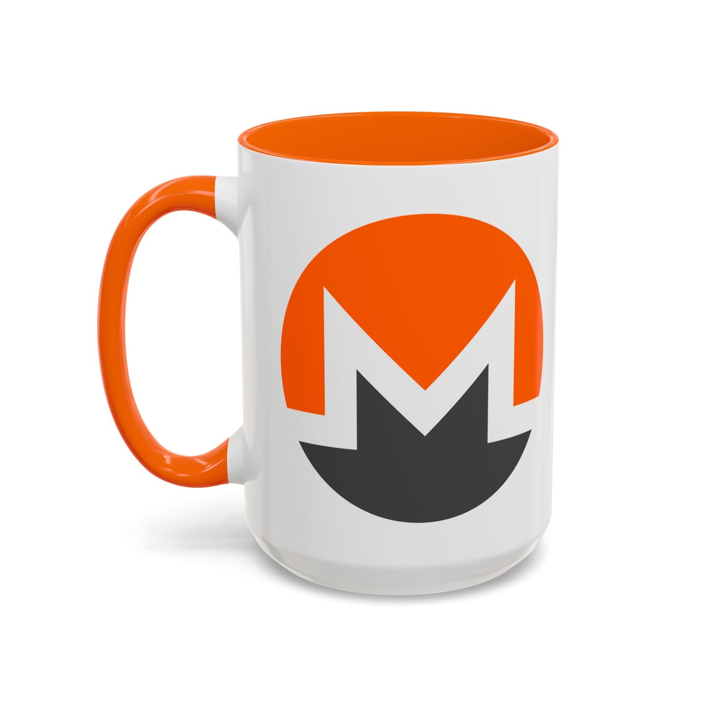 Monero (XMR) White Accent Mug by cypherpunkgear.com