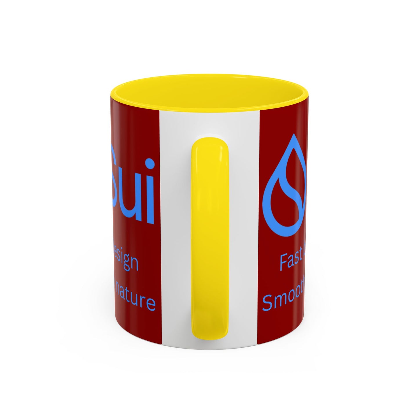SUI Red Accent Mug by cypherpunkgear.com