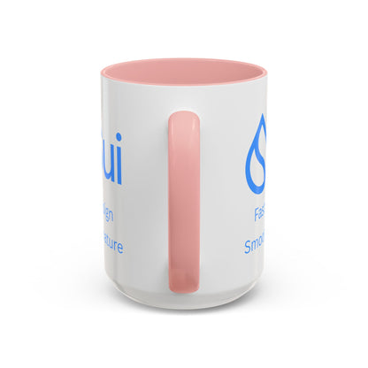 SUI White Accent Mug by cypherpunkgear.com
