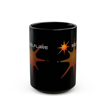 Solflare Black Mug by cypherpunkgear.com